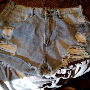 Blue jean short shorts nice size 16 shorts the perfect shorts for summer